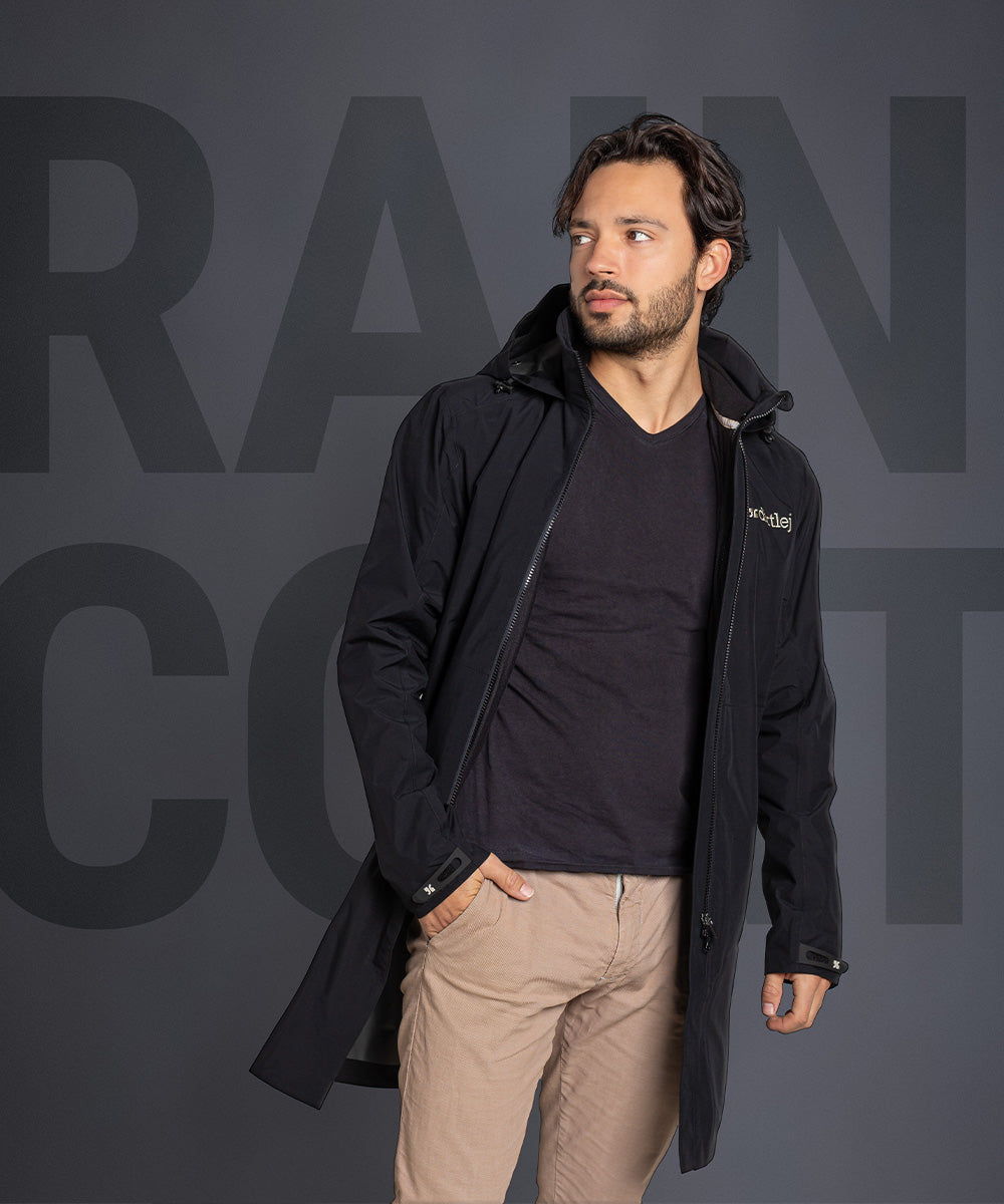 weathershield rain coat black