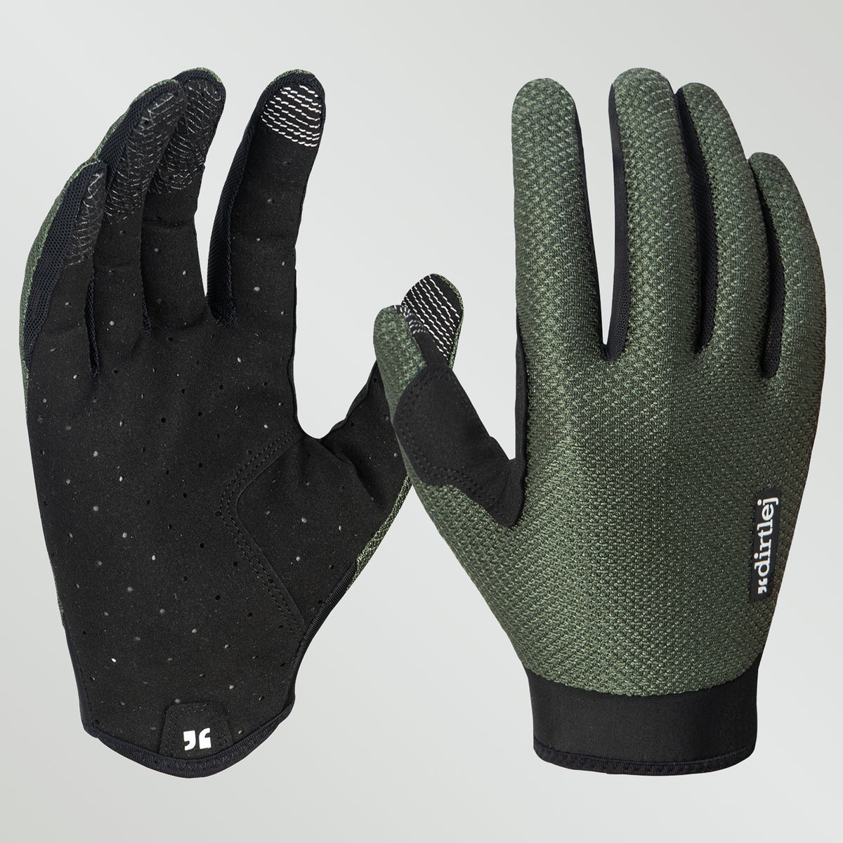 mtb gloves dark moss