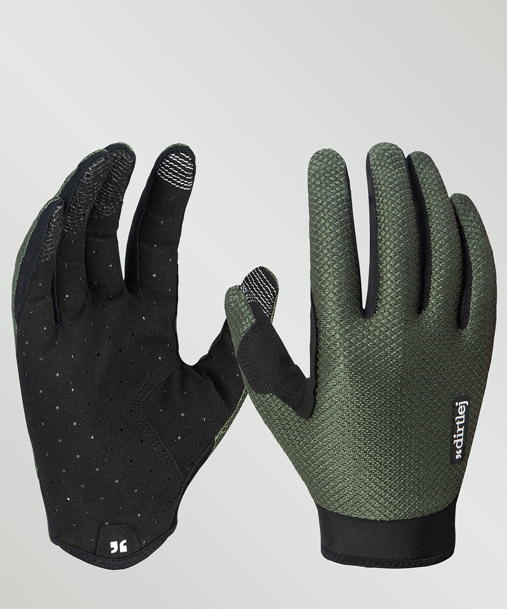 mtb gloves dark moss