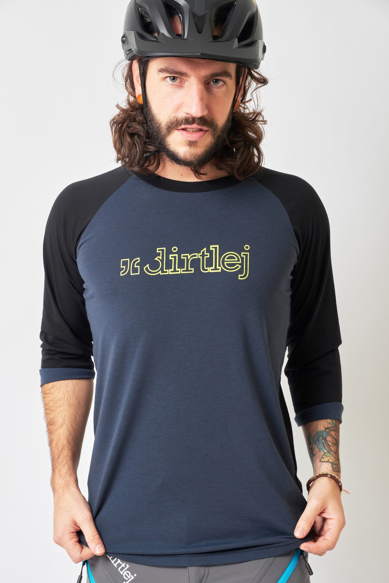 dirtlej mountee 3/4 men steel blue/lime